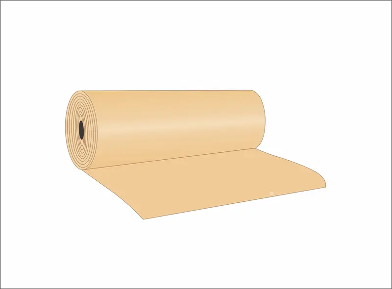 Bobina de papel lisa para forro de balcão