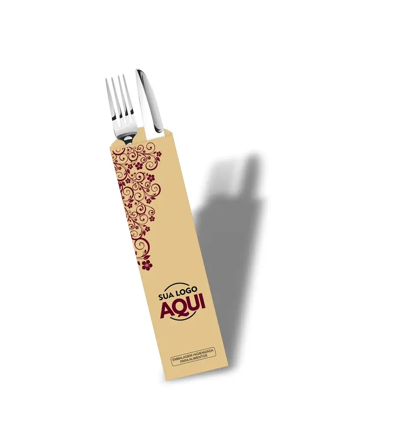 Saquinho kraft para talher